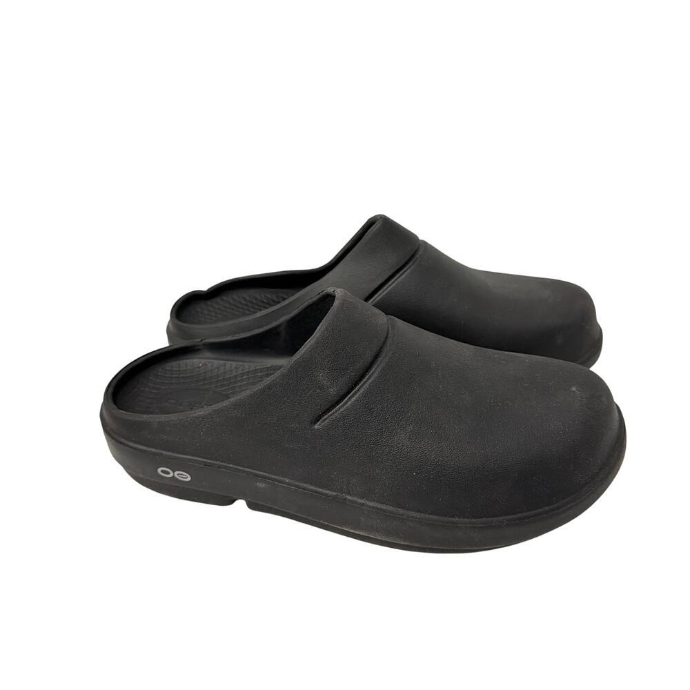 OOFOS OOcloog Recovery Clog Womens Size 9 Black Slip On Comfort